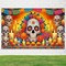 Day of the Dead Banner 71x43 Inch Día de los Muertos(Day of the Dead Decor#0012)71"L x 43"W